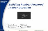 Building Rubber Powered Indoor Duration