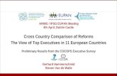 Cross Country  Comparison of Reforms The View  of  Top  Executives  in 11 European Countries