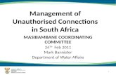 Management of Unauthorised Connections in South Africa