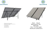 Flat -  Roof Mounting Kit  Manual For 2 x  2,5  sqm Vertical Collectors