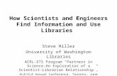 How Scientists and Engineers Find Information and Use Libraries