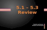 5.1 – 5.3 Review