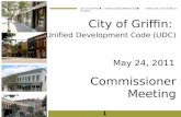 City of Griffin:  Unified Development Code (UDC) Commissioner Meeting