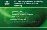 On line engagement: gathering feedback, successes and learning