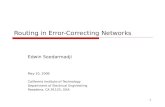 Routing in Error-Correcting Networks