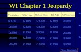 WI Chapter 1 Jeopardy