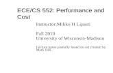 ECE/CS 552: Performance and Cost