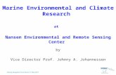 Marine Environmental and Climate Research  at Nansen Environmental and Remote Sensing Center