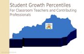 Student Growth Percentiles   For Classroom Teachers and Contributing Professionals