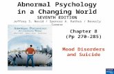 Chapter 8 (Pp 270-285) Mood Disorders and Suicide