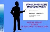 NATIONAL HOME BUILDERS REGISTRATION COUNCIL