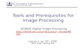 Tools and Prerequisites for Image Processing