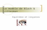 Le modèle de Black & Litterman