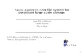Pastis:  a peer-to-peer file system for persistant large-scale storage Jean-Michel Busca