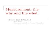 Measurement: the why and the what