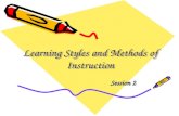 Learning Styles and Methods of Instruction