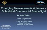 Emerging Developments & Issues -  Suborbital Commercial Spaceflight