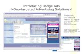 Introducing Badge Ads  Geo-targeted Advertising Solutions
