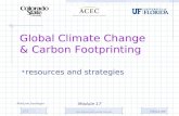 Global Climate Change & Carbon Footprinting