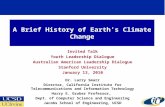 A Brief History of Earth’s Climate Change