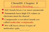 ChemIH: Chapter  8  Covalent Bonding  (click for video)