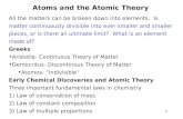 Atoms and the Atomic Theory