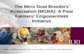 The Meru Goat Breeders’ Association (MGBA): A Poor Farmers’ Empowerment Initiative