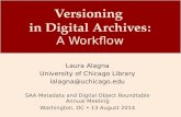 Versioning  in Digital Archives: A Workflow