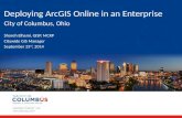Deploying ArcGIS Online in an Enterprise City of Columbus, Ohio Shoreh  Elhami , GISP, MCRP
