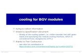 cooling  for BGV modules