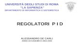 UNIVERSITÀ DEGLI STUDI DI ROMA  “LA SAPIENZA” DIPARTIMENTO DI INFORMATICA E SISTEMISTICA