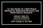 A Case-Study of a Web-Based Method for Repeated-Measures and Multi-Source Research