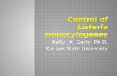 Control of  Listeria monocytogenes