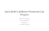 Sara Beth’s Balloon-Powered Car Project