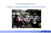 Coordination in a  multi-organizational environment