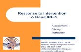Response to Intervention  – A Good IDEIA