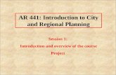 AR 441: Introduction to City and Regional Planning