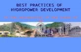 BEST PRACTICES OF  HYDROPOWER DEVELOPMENT