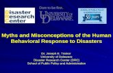Dr. Joseph E. Trainor  University of Delaware Disaster Research Center (DRC)