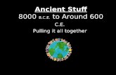 Ancient Stuff 8000  B.C.E.  to Around 600  C.E.