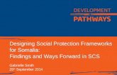 Designing Social Protection Frameworks for Somalia:  Findings and Ways Forward in SCS