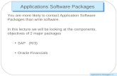 Applications Software Packages