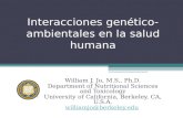 Interacciones genético-ambientales en la salud humana