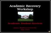 Academic Recovery Workshop