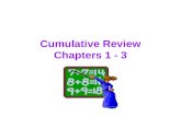Cumulative Review Chapters 1 - 3