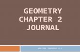 GEOMETRY CHAPTER 2 JOURNAL
