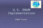 U.S. ENUM Implementation