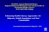 Enhancing Health Literacy Approaches  for  Migrants, Mobile Populations and Host Communities