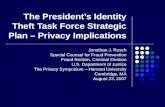 The President’s Identity Theft Task Force Strategic Plan – Privacy Implications