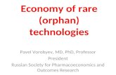 Economy of rare (orphan) technologies